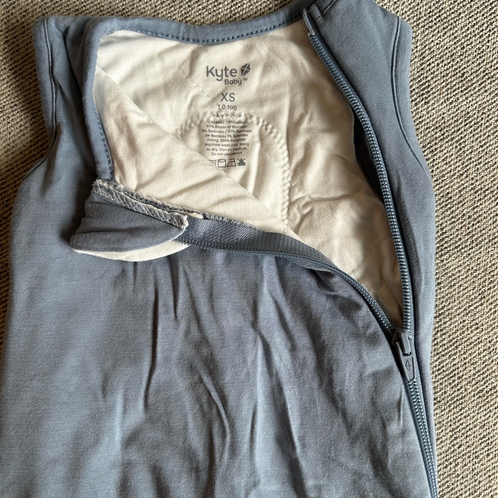 Kyte BABY Sleeveless Sleep Sack in Soft Blue- Size XS